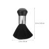 3-Piece Black Barber Brushes for Clipped Hair view 2