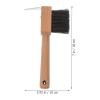 ROMISBABA Horse Hoof File with Wooden Handle, Stainless Steel view 2