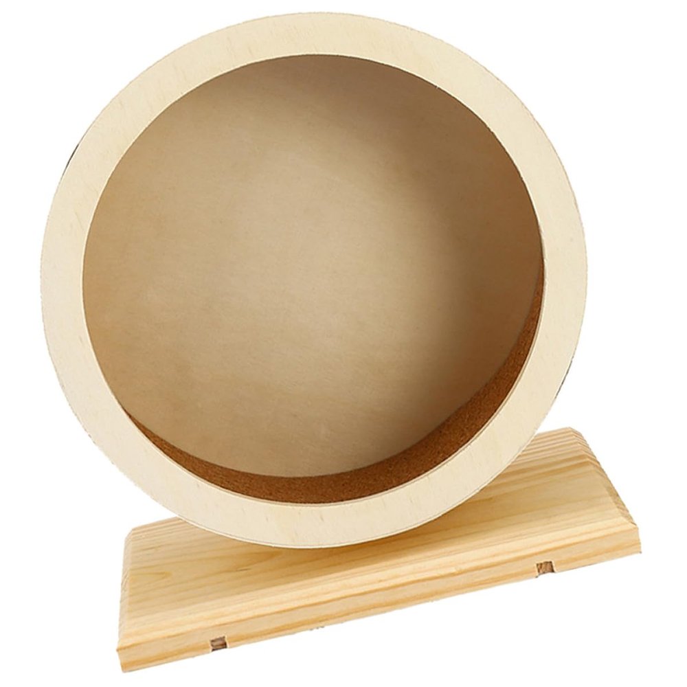 STOBAZA Exercise Wheel for Chinchillas and Hamsters with Quiet, Smooth Cork Running Surface
