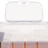 DECHOUS Transparent Plastic Hamster Carrier with Carrying Handle view 3