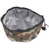 BATHVEVE Foldable Travel Dog Bowl Made of Oxford Fabric and PVC, Portable Large Food Bowl for Small Dogs, Camping and On the Go view 1
