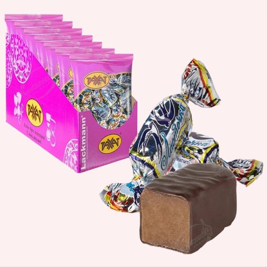 Rakhat “Lastochka” Lemon-Flavored Candies with Sweetened Condensed Milk, 3-Pack, 3 x 150 g