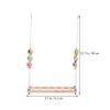 PRETYZOOM Wooden Bird Swing with Climbing Ladder and Chicken Perch Toy view 2