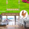 PRETYZOOM Wooden Bird Swing with Climbing Ladder and Chicken Perch Toy view 4