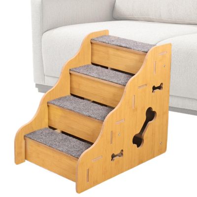 Dog Steps for Bed | Climbing Aid for Senior Dogs | Dog Staircase for Sofa, Bed, RV, Living Room, Bedroom, and Indoor Use
