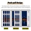 White Foldable Aluminum Window Security Bars for Burglary Protection and Fall Prevention view 3