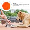 VALICLUD Orange Slow Feeder Dog Bowl with Anti-Choking Function, Silicone Suction Base and Non-Slip Design view 3