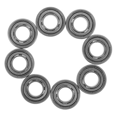 Steel Wheelchair Front Caster Fork Bearings, 8-Piece, Silver