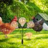 2 Interactive Poultry Feeder Toys with 3-Hole Ground Stake view 3