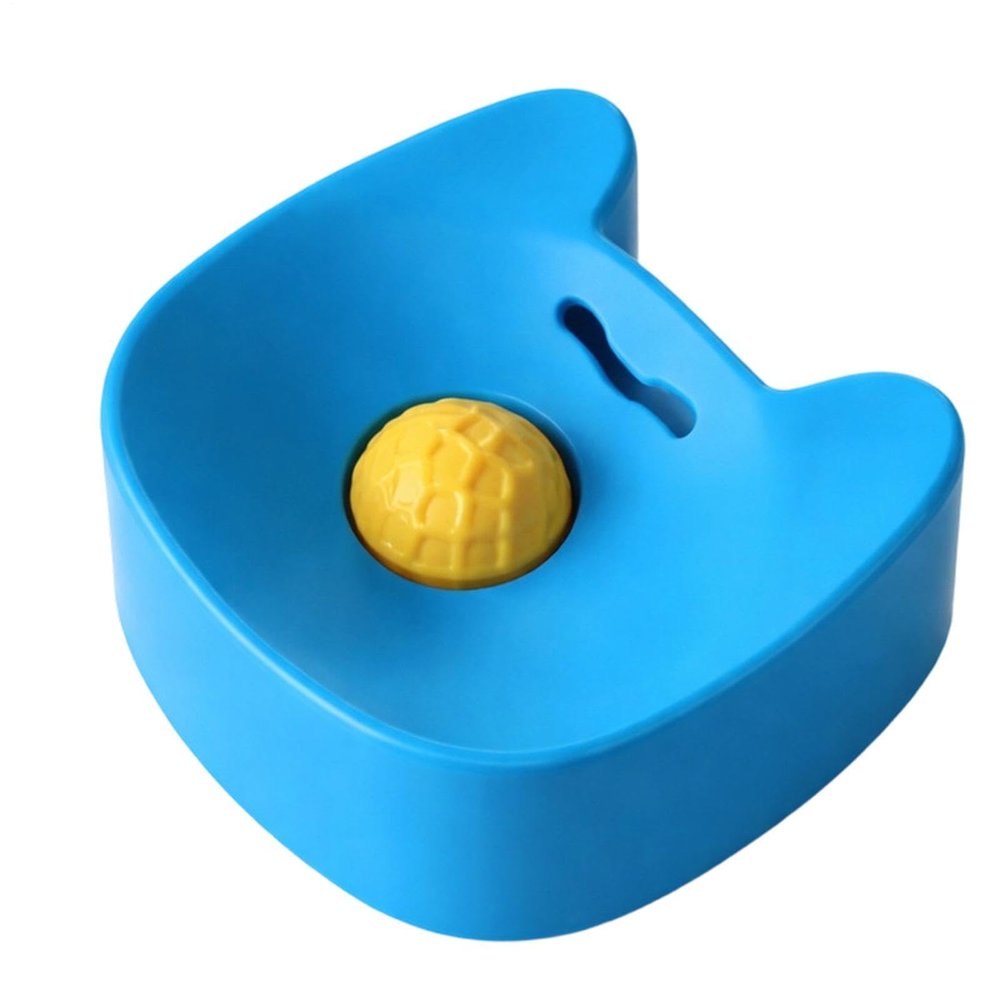 Dog Lick Mat with Silicone Lick Bowl, Non-Slip Base and Spinning Ball