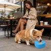 Dog Lick Mat with Silicone Lick Bowl, Non-Slip Base and Spinning Ball view 2