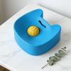 Dog Lick Mat with Silicone Lick Bowl, Non-Slip Base and Spinning Ball view 3