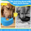Dog Lick Mat with Silicone Lick Bowl, Non-Slip Base and Spinning Ball view 4