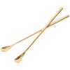 TEHAUX 2-Piece Stainless Steel Reptile Feeding Spoons view 1
