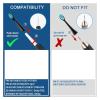 Adult Brush Heads Compatible with Fairywill FW-507, 508, 551 view 3