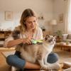 Double-Sided Dematting Comb for Dogs, Compact and Gentle view 2