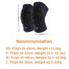 HSTWODE Kids' Protective Knee Pads with Foam Padding, Black, L view 2