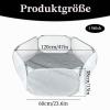 Foldable Small Animal Playpen, Portable Breathable Transparent Tent, Gray view 2