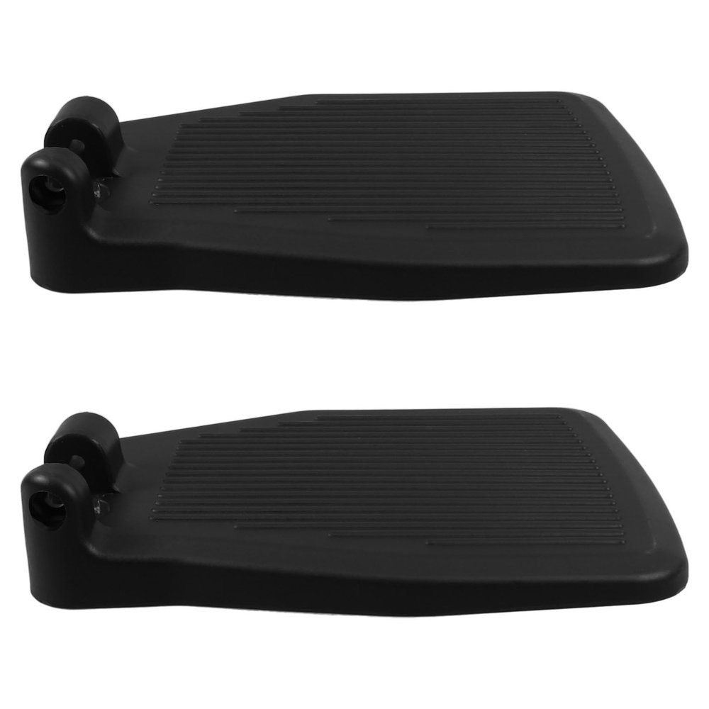 MAGICLULU 1 Pair Stable Wheelchair Footrests, Black PA Plastic