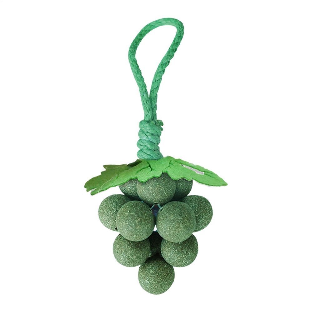 Catnip Toy - 12 cm Felt Grape Shape Interactive Chew Toy