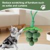 Catnip Toy - 12 cm Felt Grape Shape Interactive Chew Toy view 2
