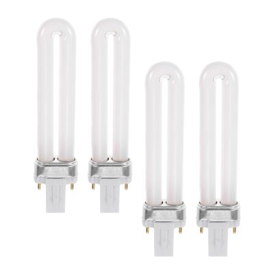 Abaodam 4-Pack 12W Glass Nail Light Tubes, White, 365nm UV