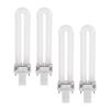 Abaodam 4-Pack 12W Glass Nail Light Tubes, White, 365nm UV view 1