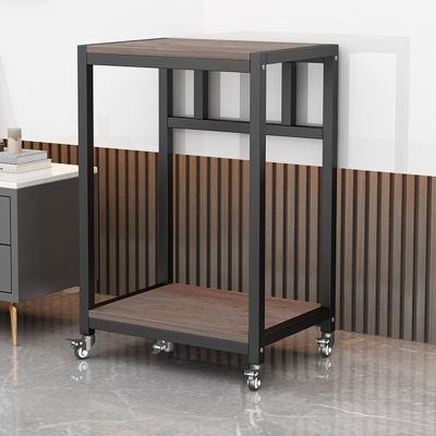 Multi-Purpose Aquarium Stand with Wheels, Steel and Wood Construction