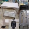 Multi-Purpose Aquarium Stand with Wheels, Steel and Wood Construction view 2