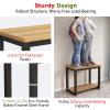 Freestanding Aquarium Stand, Multipurpose Storage Rack, Two-Tier Aquarium Stand, Easy to Assemble, 70 cm High (Black, L×W 80 × 40 cm / 31.5 × 15.7 in) view 4