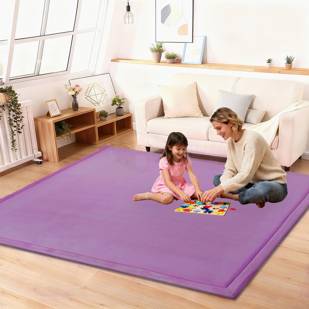 Lrisveana 3 cm Thick Baby Crawling Mat, 130 x 160 cm
