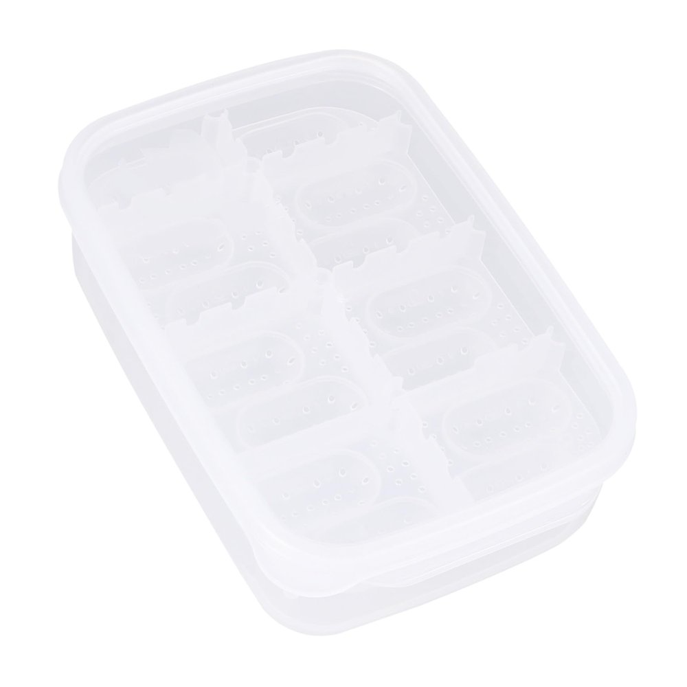 VILLCASE White Plastic Reptile Breeding Box with Lid