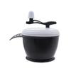 Black Plastic Hair Dye Mixing Bowl with Handle view 1