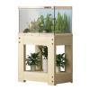 Robust Wooden Aquarium Stand with Two-Tier Storage, 1.5-Ton Capacity, and Multipurpose Shelf (B, 70 x 45 x 70 cm) view 1