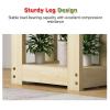 Robust Wooden Aquarium Stand with Two-Tier Storage, 1.5-Ton Capacity, and Multipurpose Shelf (B, 70 x 45 x 70 cm) view 2