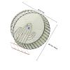 GALPADA Exercise Wheel for Hedgehogs and Small Pets with Sturdy Plastic and Metal Frame view 2