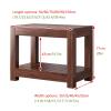Sturdy Aquarium Stand for Home, Two-Tier Storage, 71 cm High, Carbonized Solid Wood, 70 x 40 cm view 2