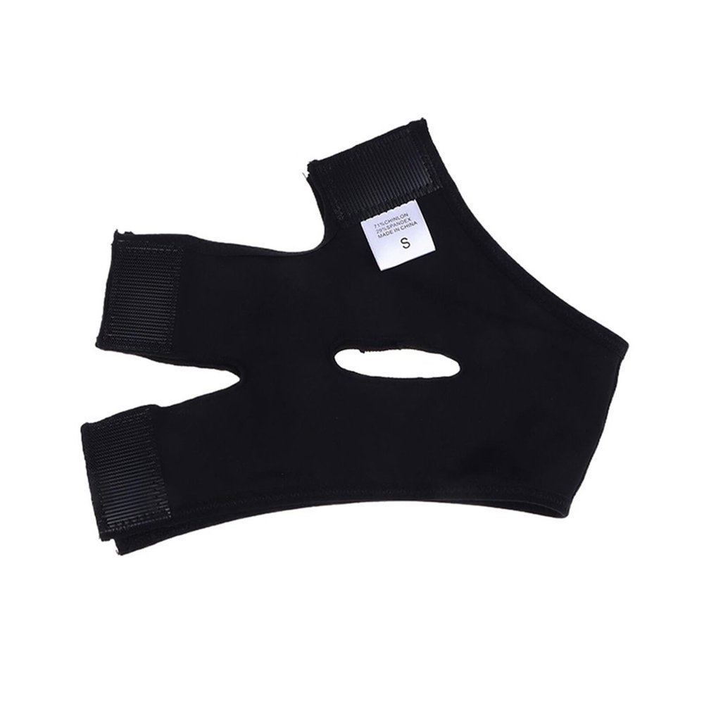 Chin Strap for Face Lifting and Facial Fitness, Size S, Black