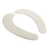 1 Pair of Plush Toilet Seat Cushions, Self-Adhesive, Beige, Universal view 1