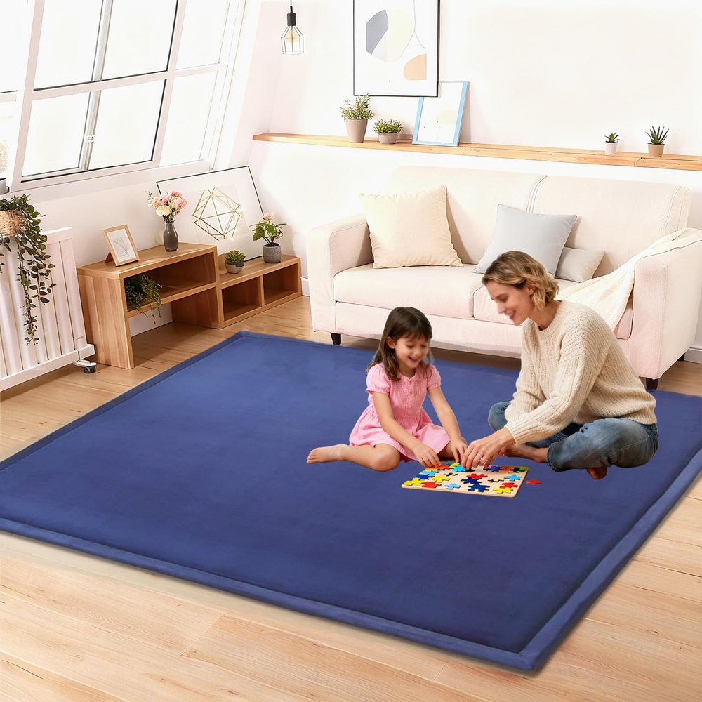 Lrisveana Baby Crawling Mat, 3 cm Thick, 190 x 300 cm, Non-Slip