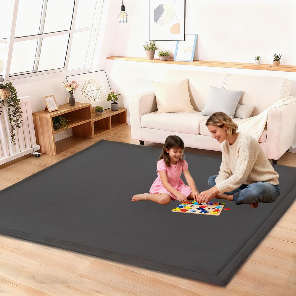 Lrisveana 3 cm Thick Baby Crawling Mat, 120 x 120 cm