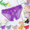 Women's Lace Open-Crotch String Thong Panty view 4