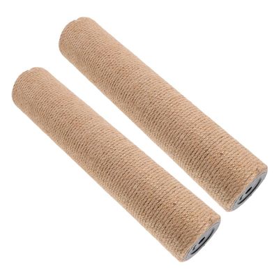 DINHEAROM 2-Piece Replacement Parts for Sisal Cat Scratching Post, Vertical Design, Durable Jute Rope, DIY Assembly, Space-Saving for Small Apartments
