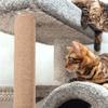 DINHEAROM 2-Piece Replacement Parts for Sisal Cat Scratching Post, Vertical Design, Durable Jute Rope, DIY Assembly, Space-Saving for Small Apartments view 4