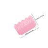 PRETYZOOM External Rabbit Hay Feeder, Round Burr-Free Plastic Feeder for Hamsters and Small Animals, Pink, with External Holder view 2