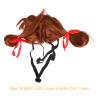 Kisangel Brown Polyester Cosplay Wig for Dogs and Cats view 2
