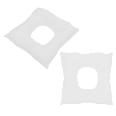 POPETPOP 2-Piece Cotton Facial Massage Pillow Set, Soft Headrest Pillows for Spas and Beauty Salons
