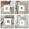 POPETPOP 2-Piece Cotton Facial Massage Pillow Set, Soft Headrest Pillows for Spas and Beauty Salons view 3