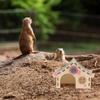 OUNONA 3-Piece Hamster Wooden House Set view 4