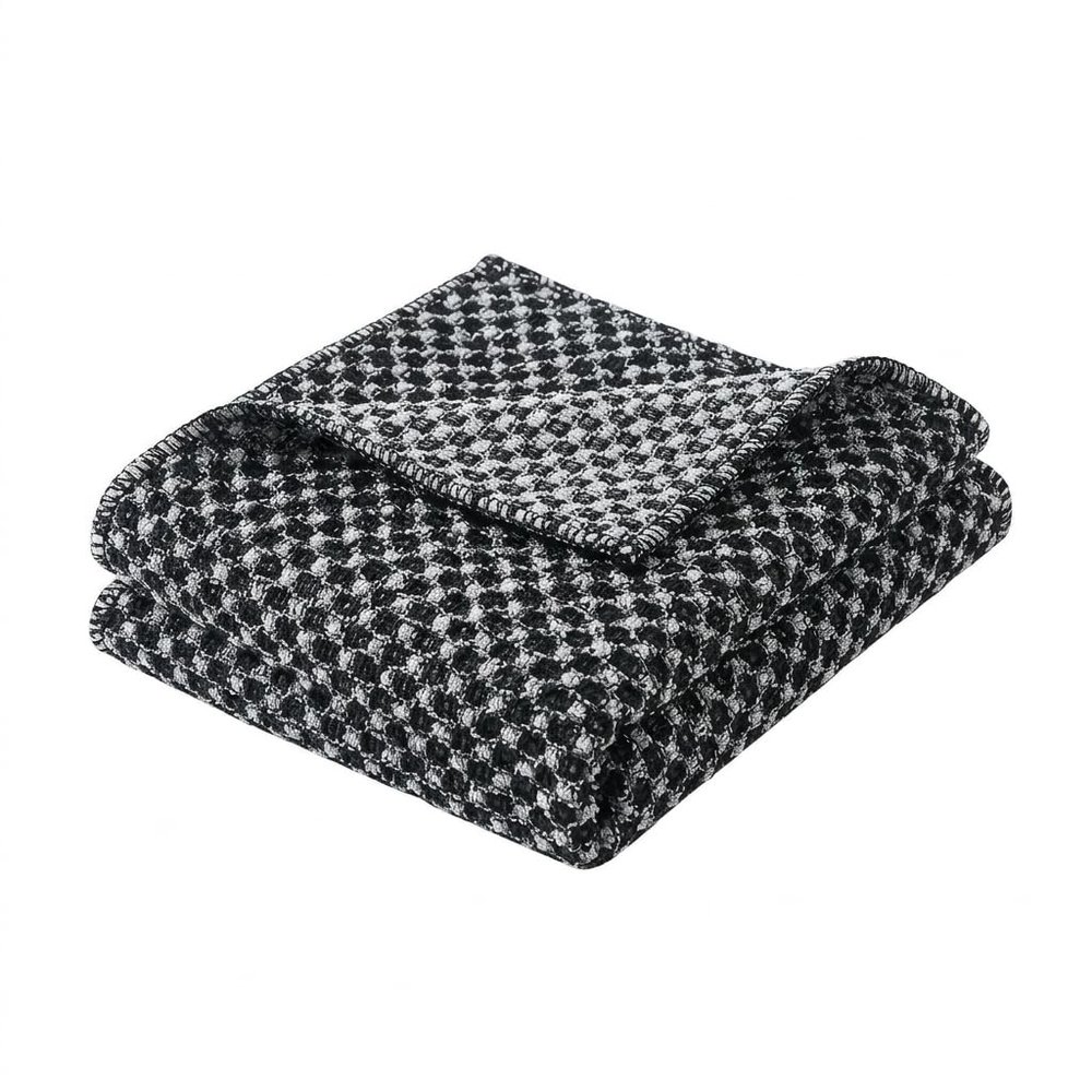 African Net Sponge Exfoliating Shower Towel, Black, 25 x 100 cm